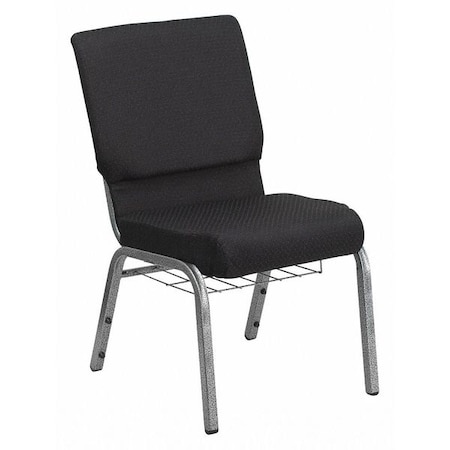 Hercules Church Chair, Black Back, 19-1/4 in W 25
