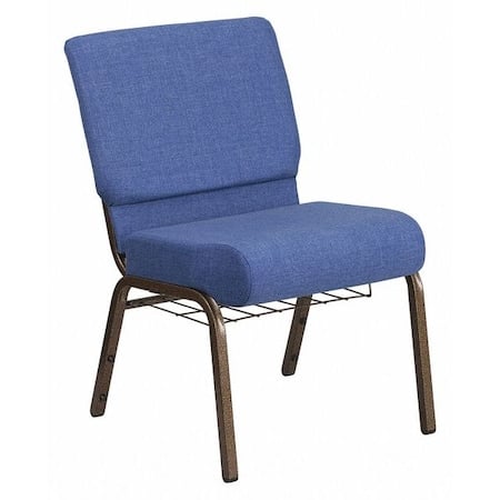 Hercules Church Chair, Blue Back, 21-1/4 in W 25