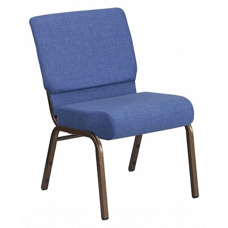Hercules Church Chair, Blue Back, 21-1/4 in W 25