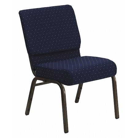 Hercules Church Chair, Blue Back, 21-1/4 in W 25