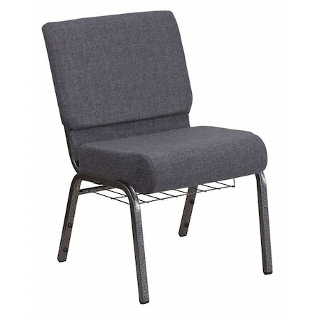 Hercules Church Chair, Gray Back, 21-1/4 in W 25