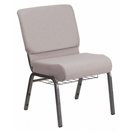 Hercules Church Chair, Gray Back, 21-1/4 in W 25