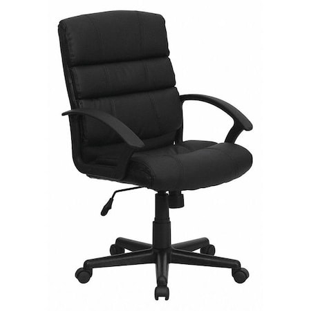 Leather Task Chair, 17-1/2