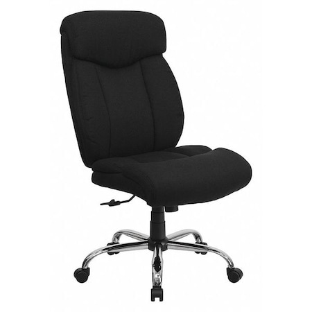 Executive Chair, Black Seat, Fabric Back MPN:GO-1235-BK-FAB-GG