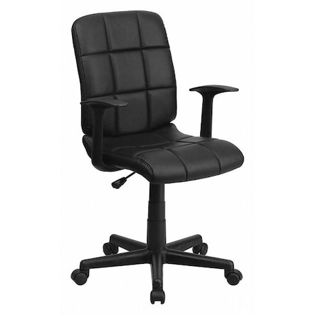 Vinyl Contemporary Chair, 16-3/4