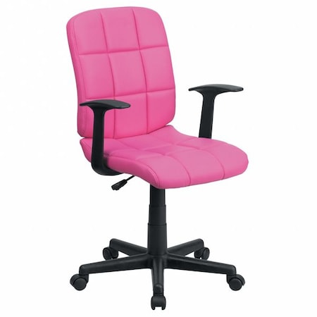 Vinyl Contemporary Chair, 16-3/4