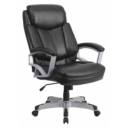 Hercules Office Chair, Black Seat, Black Back, 28 1/2 in W 35