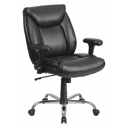 Hercules Task Office Chair, Black Seat, Black Back, 29 in W 29