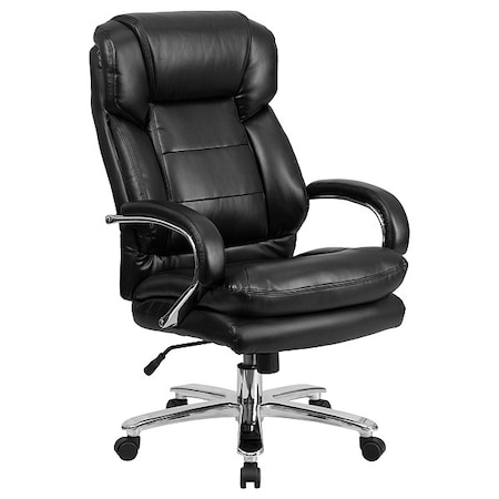 Hercules Office Chair, Black Seat, Black Back, 28 in W 31