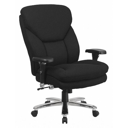 Hercules Office Chair, Black Seat, Black Back, 32 3/4 in W 34