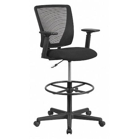 Mesh 32 1/2-, Adjustable Padded, Back, Seat, Frame: Black MPN:GO-2100-A-GG