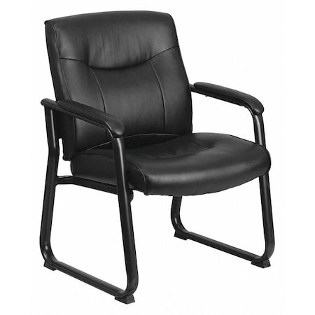 Hercules Executive Side Reception Chair, Black Back, 29-1/2 in W 29
