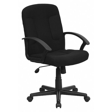 Executive Chair, Black Seat, Fabric Back MPN:GO-ST-6-BK-GG