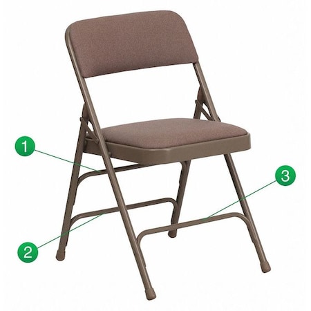 Fabric Folding Chair, Beige MPN:HA-MC309AF-BGE-GG