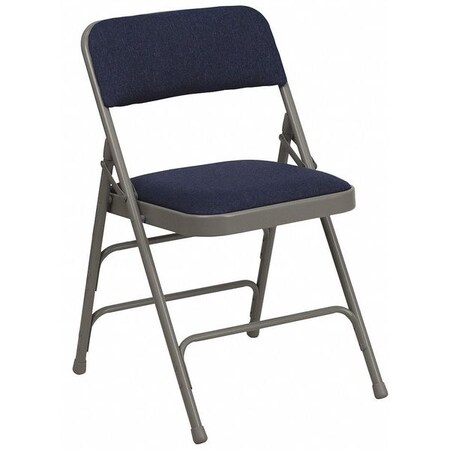 Fabric Folding Chair, Navy, 1