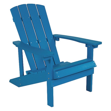 Charlestown Adirondack Chair, Blue Wood, Blue Seat, Wood Back, 29.5 W 35 H MPN:JJ-C14501-BLU-GG
