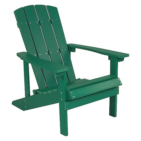 Charlestown Adirondack Chair, Green Wood, Green Seat, Wood Back, 29.5 W 35 H MPN:JJ-C14501-GRN-GG