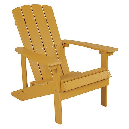 Charlestown Adirondack Chair, Yellow Wood, Yellow Seat, Wood Back, 29.5 W 35 H MPN:JJ-C14501-YLW-GG