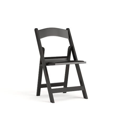 Hercules Folding Chair - Black Resin - Comfortable Event Chair - Light Weight Folding Chair MPN:LE-L-1-BLACK-GG