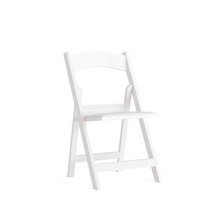 Hercules Folding Chair - White Resin - Comfortable Event Chair - Light Weight Folding Chair MPN:LE-L-1-WHITE-GG
