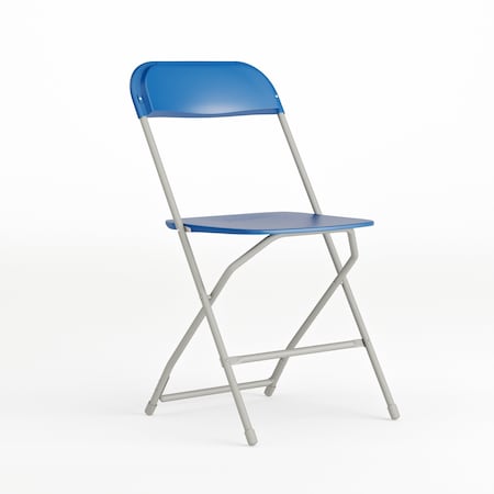 Folding Chair - Blue Plastic - Event Chair MPN:LE-L-3-BLUE-GG