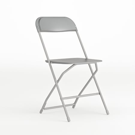Folding Chair - Grey Plastic - Event Chair MPN:LE-L-3-GREY-GG