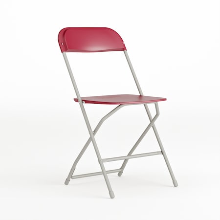 Folding Chair -Red Plastic - Event Chair MPN:LE-L-3-RED-GG