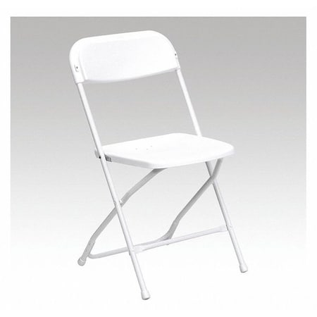 Folding Chair -White Plastic - Event Chair MPN:LE-L-3-WHITE-GG