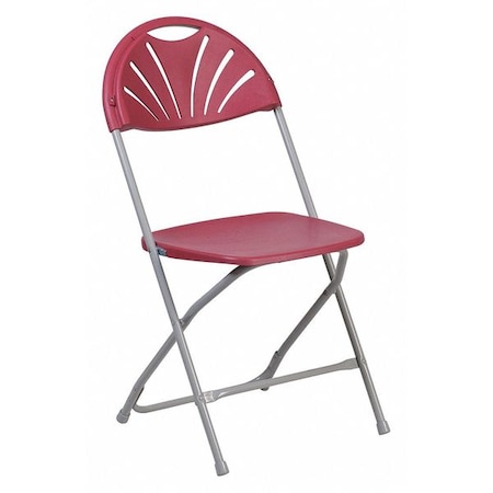 Folding Chair, Plastic, Burgundy MPN:LE-L-4-BUR-GG