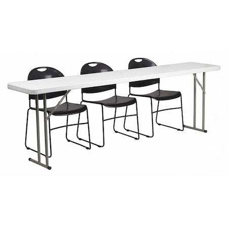 Rectangle Folding Table, Plastic Top, White MPN:RB-1896-1-GG