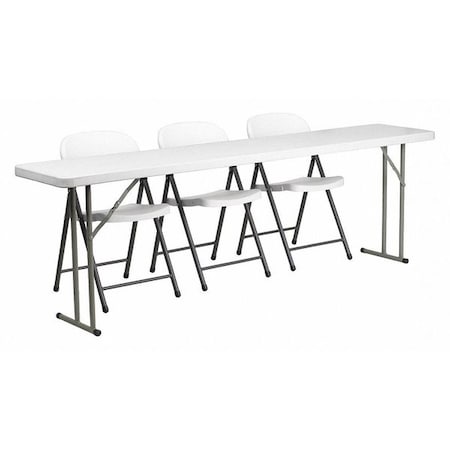 Rectangle Table Set, Plastic Top, White MPN:RB-1896-2-GG