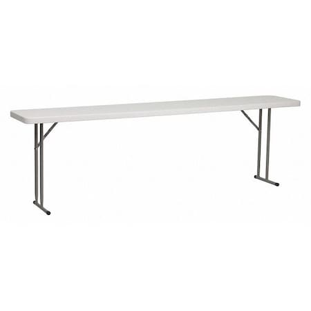 Rectangle Training Table, Plastic Top, White MPN:RB-1896-GG