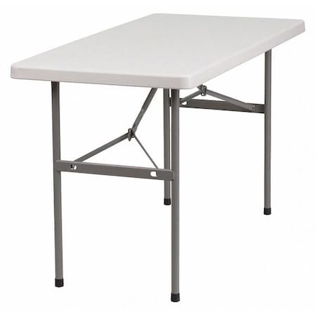 Rectangle Folding Table, Plastic Top, White MPN:RB-2448-GG