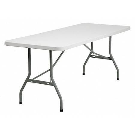 Rectangle Folding Table, Plastic Top, White MPN:RB-3072-GG