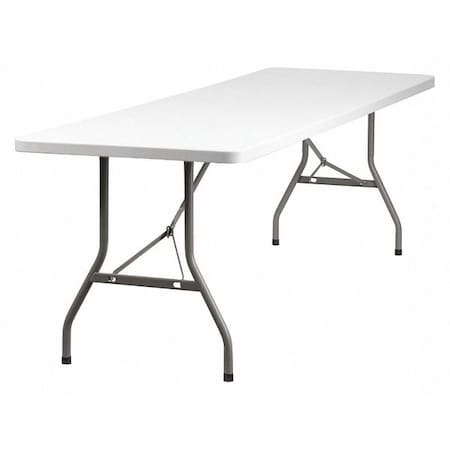 Rectangle Folding Table, Plastic Top, White MPN:RB-3096-GG