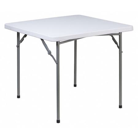 Square Folding Table, Plastic Top, White MPN:RB-3434-GG