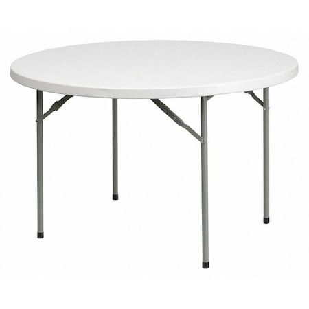 Round Folding Table, Plastic Top, White MPN:RB-48R-GG