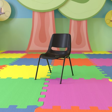 Stack Chair, Frame, Black, 12
