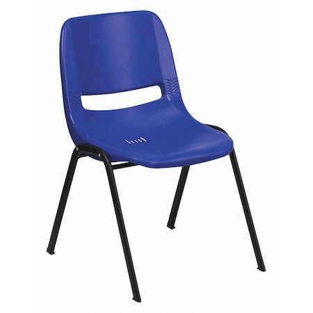 Stack Chair, Navy w/ Black Frame, 14