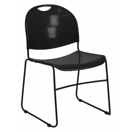 Stack Chair, Frame, Black, 800 lb. Capacity MPN:RUT-188-BK-GG