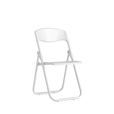 Folding Chair, Plastic, Heavy Duty, White MPN:RUT-I-WHITE-GG