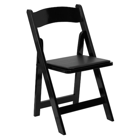 Folding Chair, Wood, Black MPN:XF-2902-BK-WOOD-GG