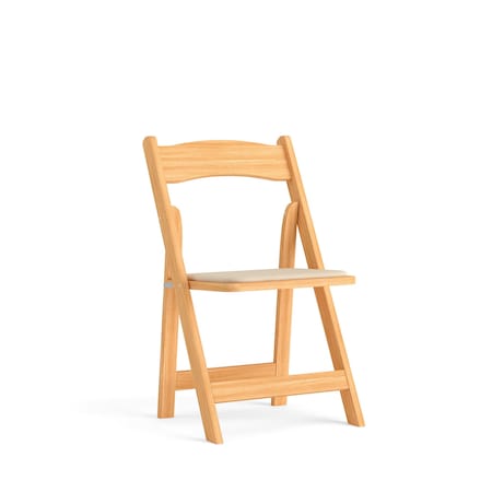 Natural Wood Folding Chair MPN:XF-2903-NAT-WOOD-GG
