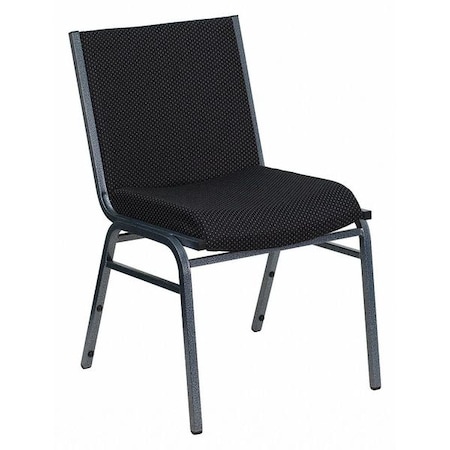 Stack Chair, Black Seat, Fabric Seat MPN:XU-60153-BK-GG