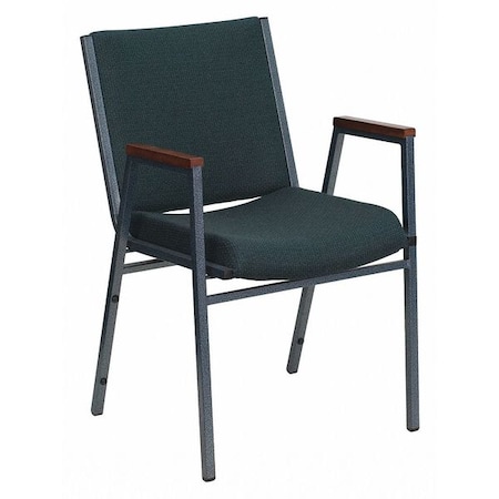 Fabric Stack Chair w/Arms, Green MPN:XU-60154-GN-GG
