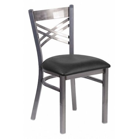 Hercules Restaurant Chair, Black Back, 16-1/2 in W 17