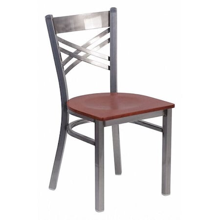 Hercules Restaurant Chair, Wood Back, 16-1/2 in W 17