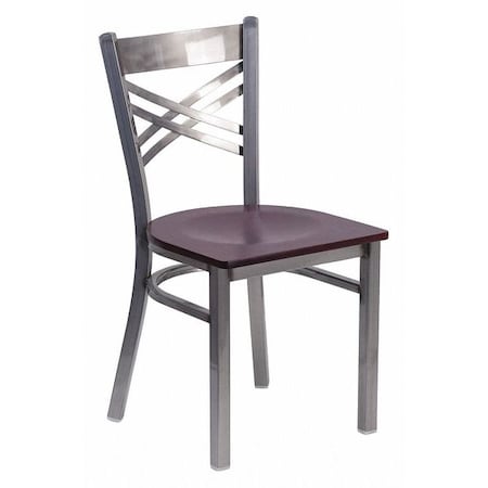 Hercules Restaurant Chair, Wood Back, 16-1/2 in W 17