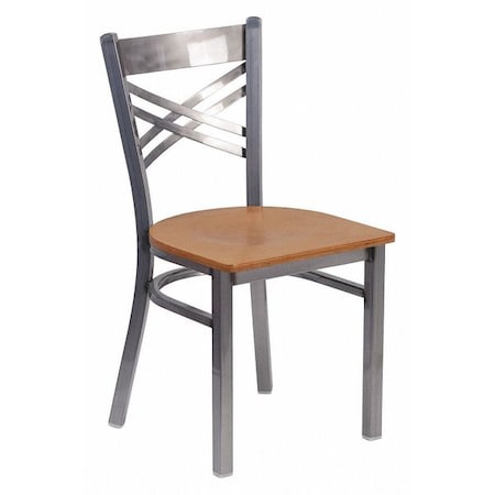 Hercules Restaurant Chair, Wood Back, 16-1/2 in W 17
