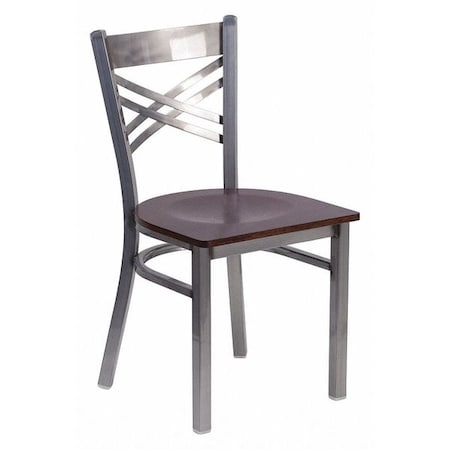 Hercules Restaurant Chair, Wood Back, 16-1/2 in W 17